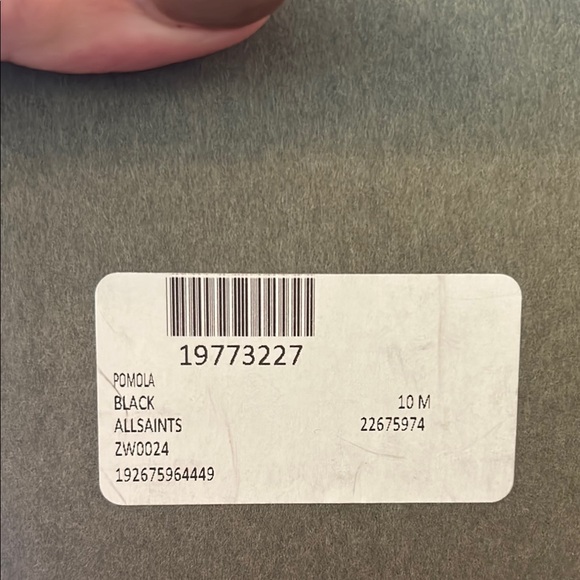 All Saints Silver and Black Open Toe Bootie - Picture 6 of 10